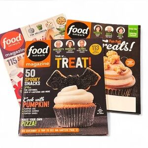 Food Network Halloween Magazine Lot October 2016 2017 2018 Set of 3